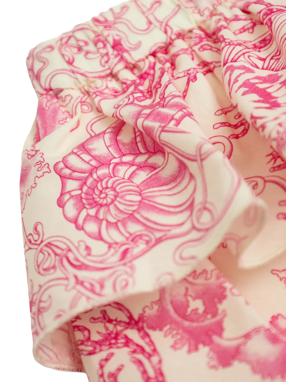 Versace Kids Underwater Barocco mini-rok met ruches Roze