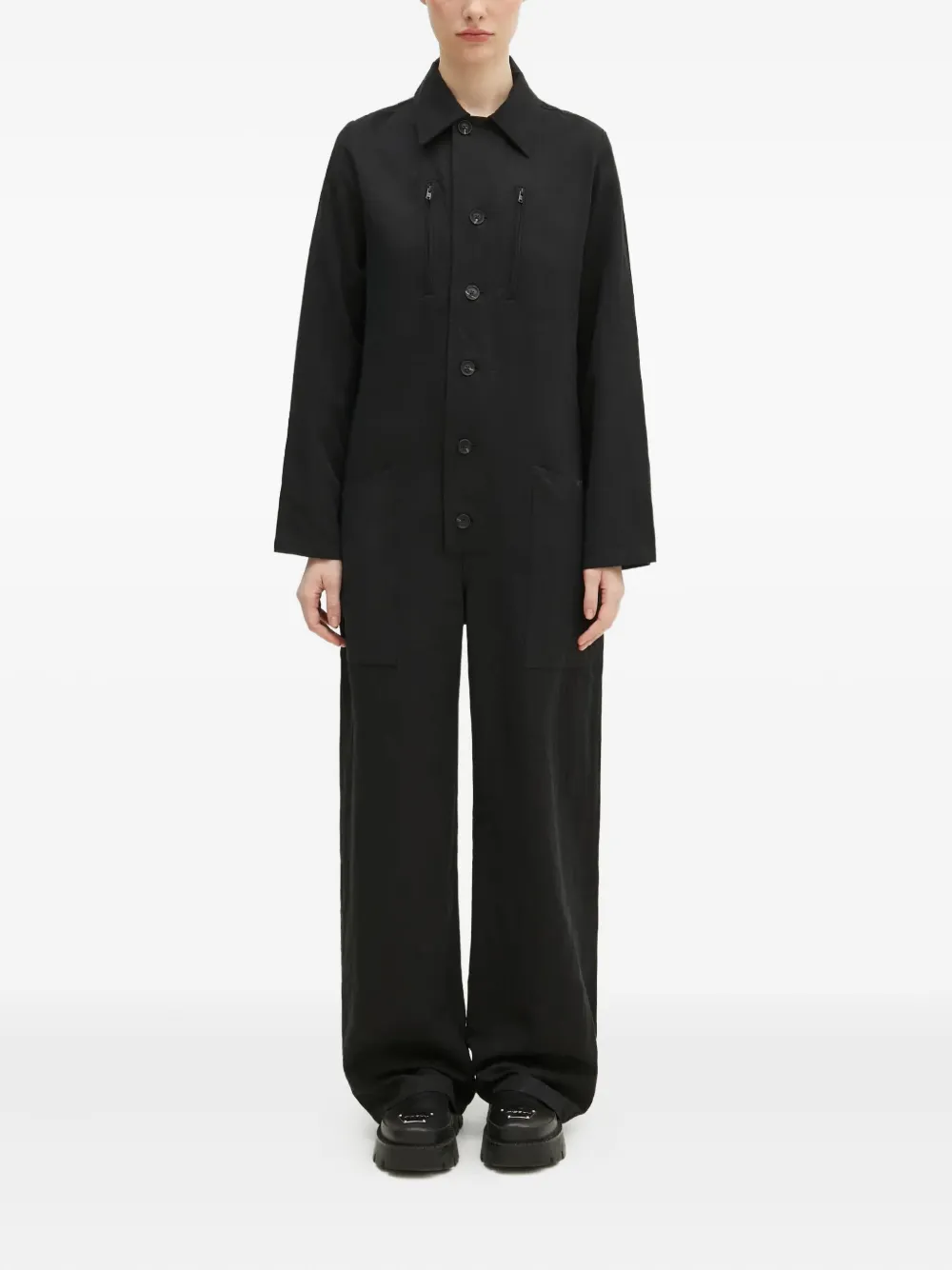 Y-3 Jumpsuit met lange mouwen Zwart