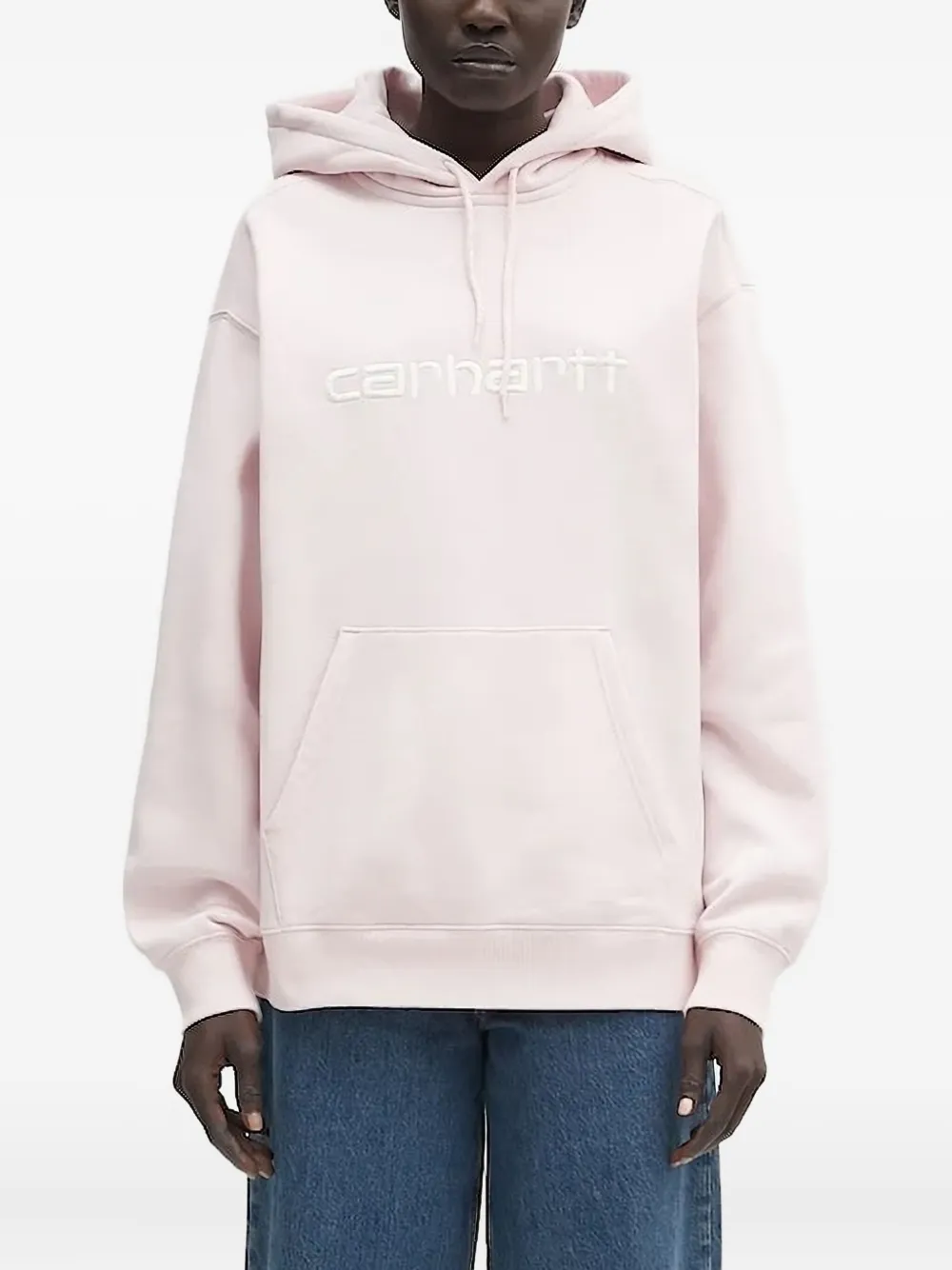 Carhartt WIP Hoodie met geborduurd logo Roze