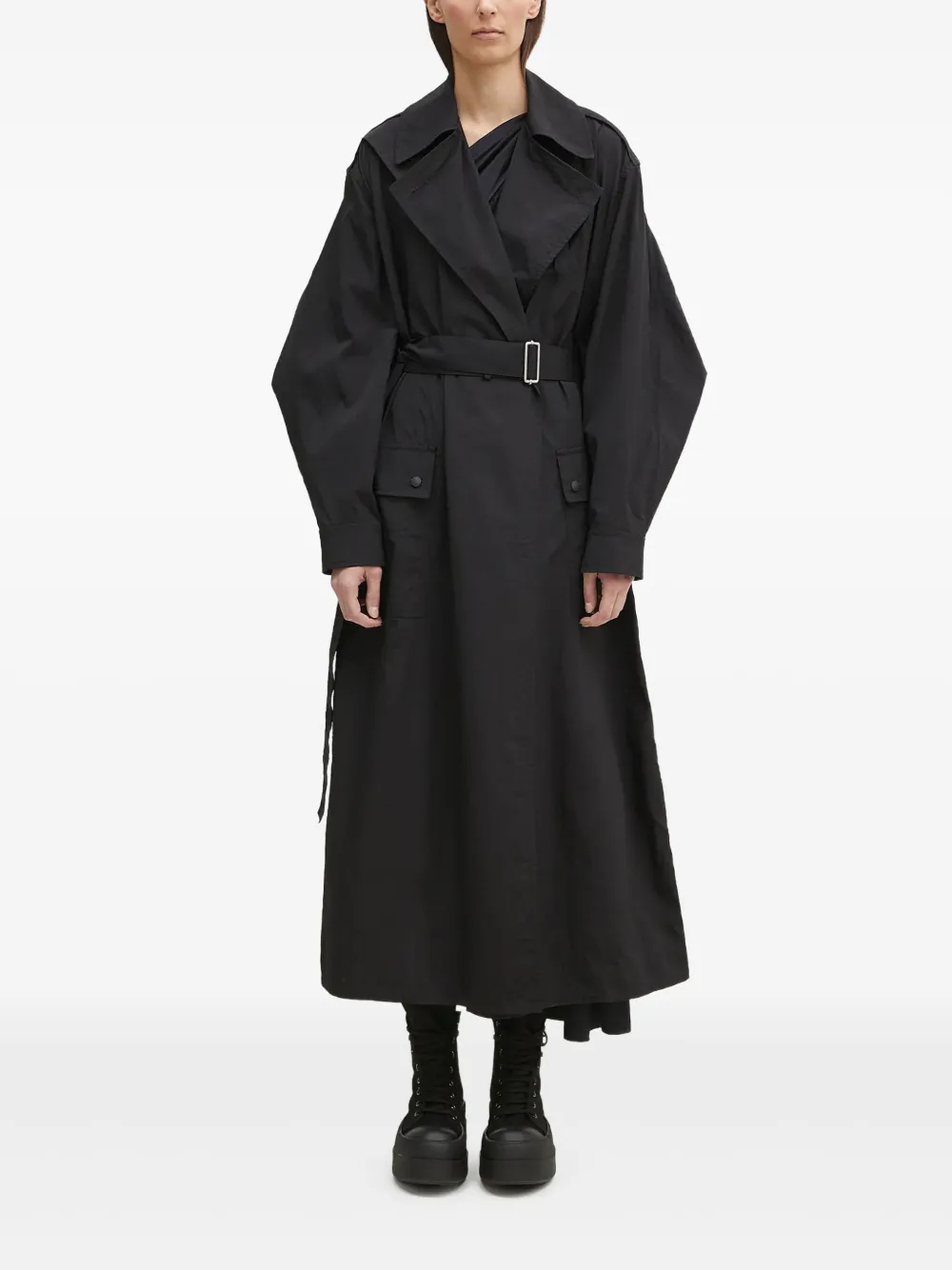 Kenzo balloon-sleeve trench coat | Black | Image 1