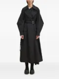 Kenzo balloon-sleeve trench coat - Black