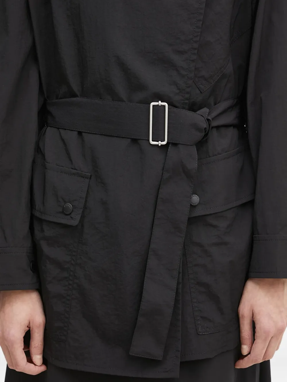 Kenzo Trenchcoat met ceintuur Zwart
