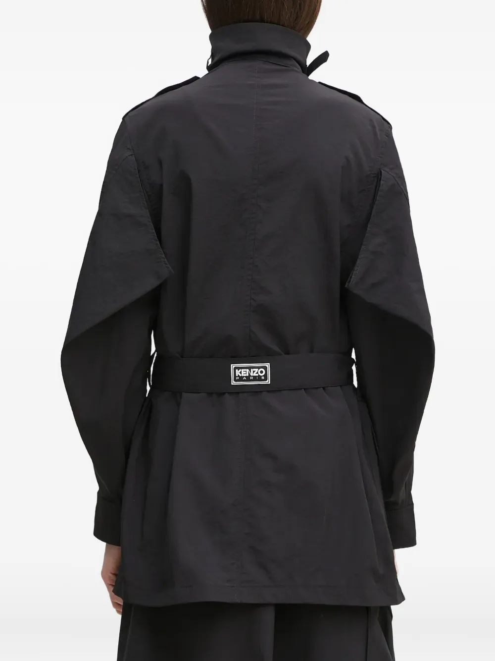 Kenzo Trenchcoat met ceintuur Zwart