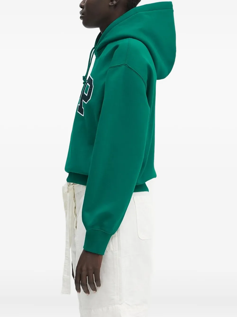Carhartt WIP Geribbelde hoodie met geborduurd logo - Groen