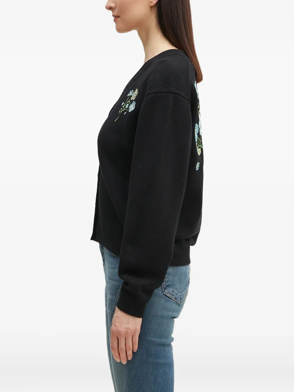 Kenzo Vest met geborduurde bloemen Zwart