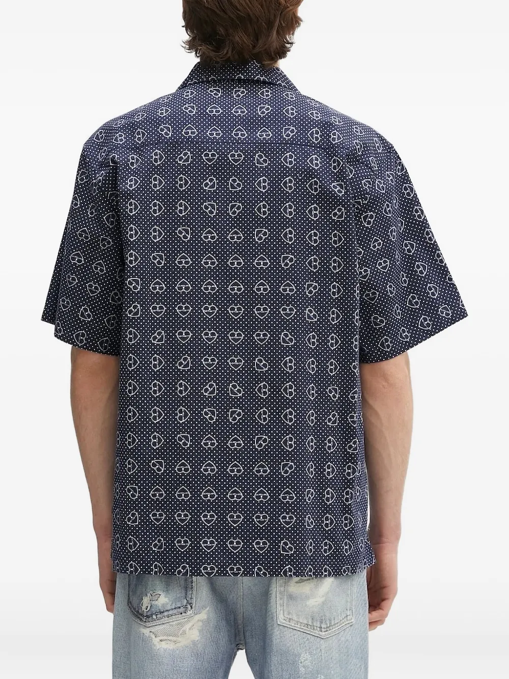 Carhartt WIP heart-motif short-sleeve shirt Blauw