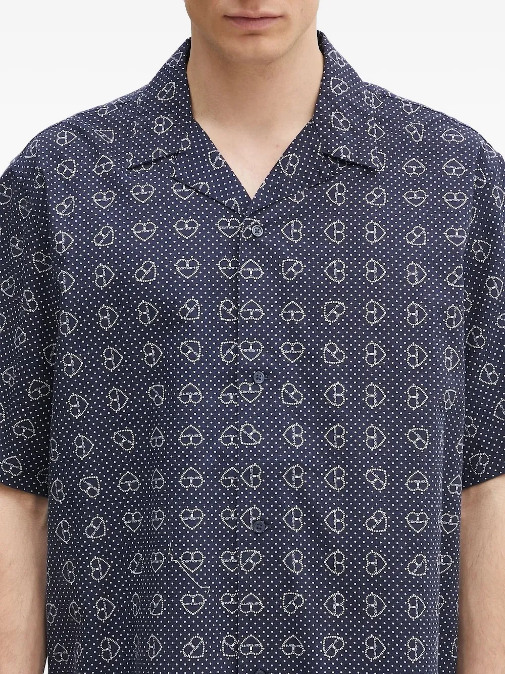 Carhartt WIP heart-motif short-sleeve shirt Blauw