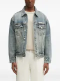 A BATHING APE® logo-embroidered denim jacket - Blue