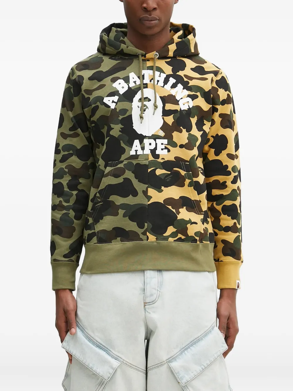 A BATHING APE® 1st Camo College hoodie - Verde