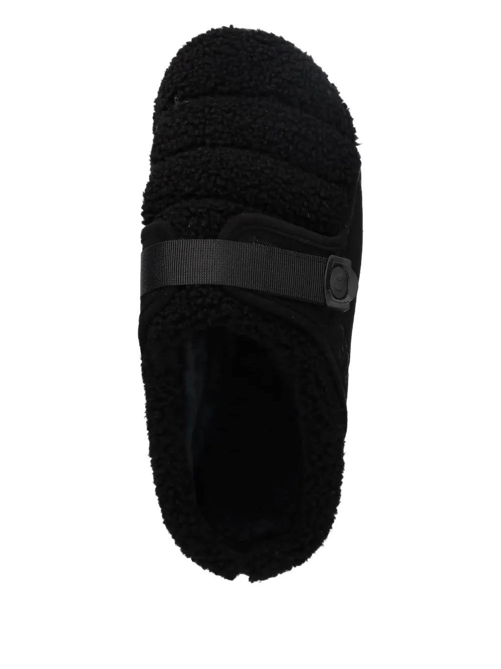 Apc Shearling Slippers In Black