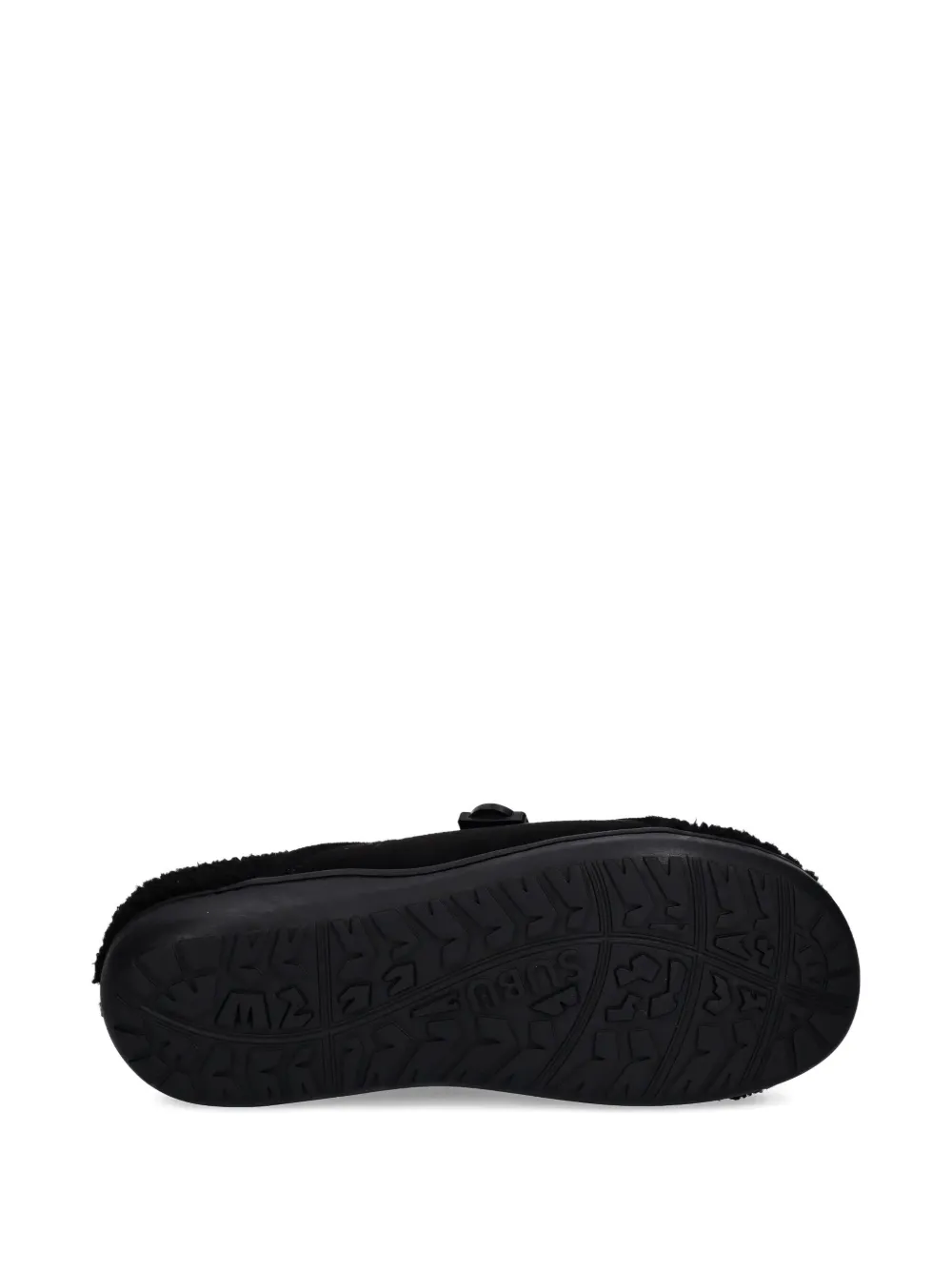 Apc Shearling Slippers In Black