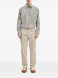A.P.C. Malo striped long-sleeve shirt - Grey