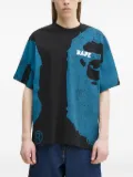 A BATHING APE® Water Print College cotton T-shirt - Black