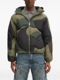 A BATHING APE® camouflage-pattern quilted jacket - Green