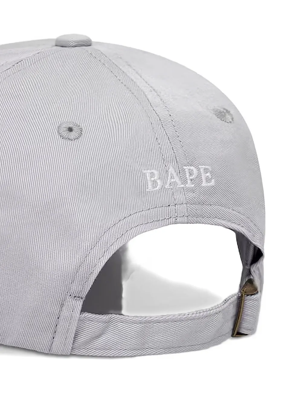 A BATHING APE Honkbalpet met borduurwerk - Grijs