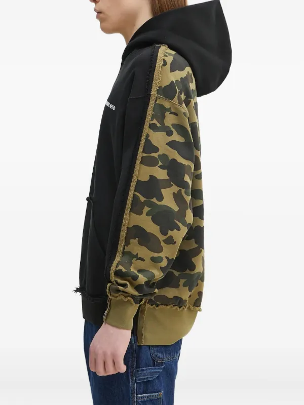 A BATHING APE® カモフラージュ パーカー | ブラック | FARFETCH JP