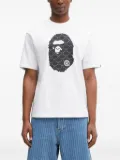 A BATHING APE® College Monogram Ape Head T-shirt - White
