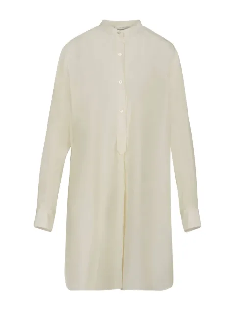 The Row buttoned collarless tunic