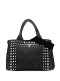 Prada Pre-Owned 2010-2024 Small Denim Canapa Bijoux satchel - Black