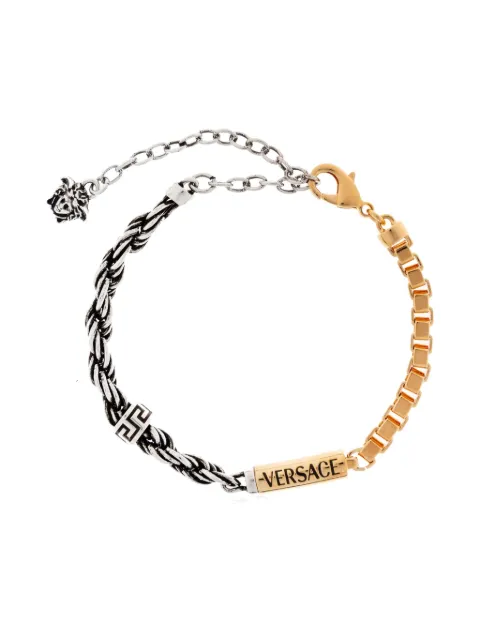 Versace logo-plaque bracelet