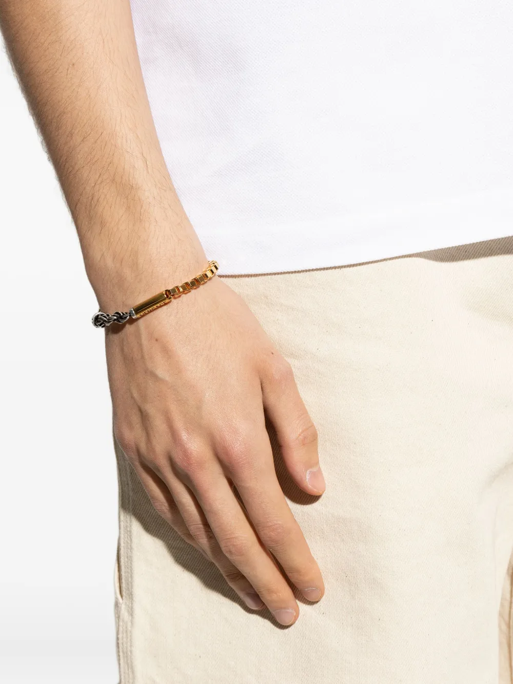 Versace logo-plaque bracelet | Men | Image 2