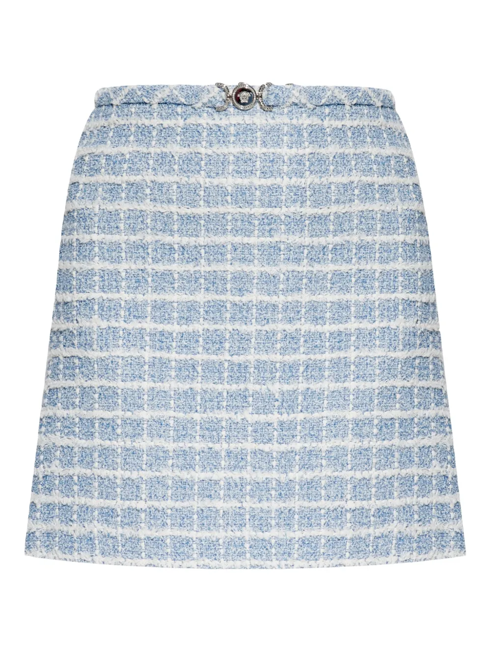 Versace tweed mini skirt Blauw