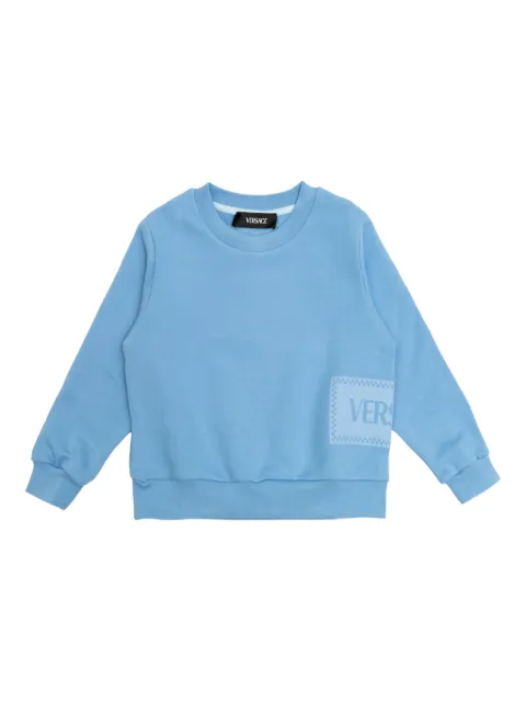 Versace Kids sudadera con logo estampado
