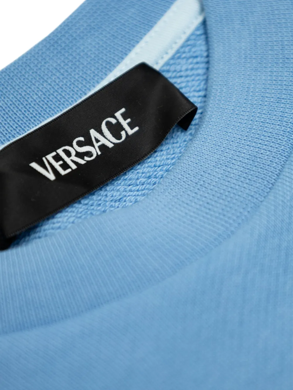 Versace Kids Sweater met logoprint Blauw