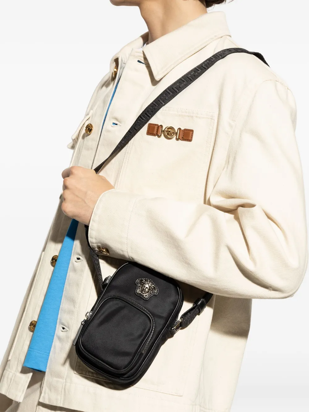 Versace Medusa crossbody bag - Zwart