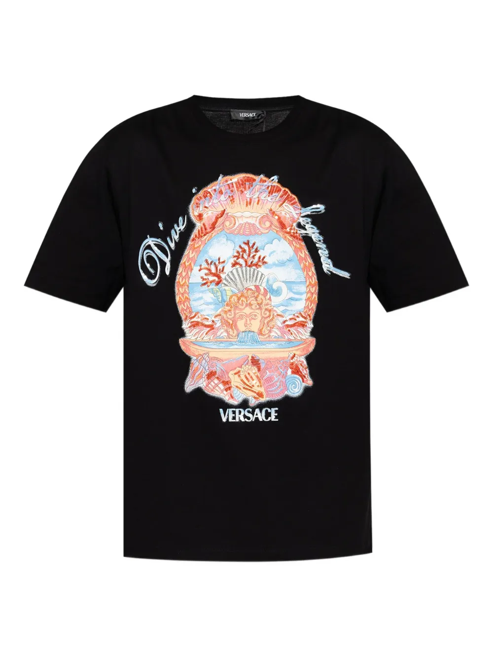 Versace playera Dive In Crest | negro | Image 1