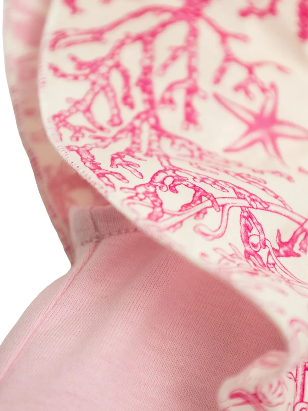 Versace Kids Underwater Barocco top met ruchemouwen Roze