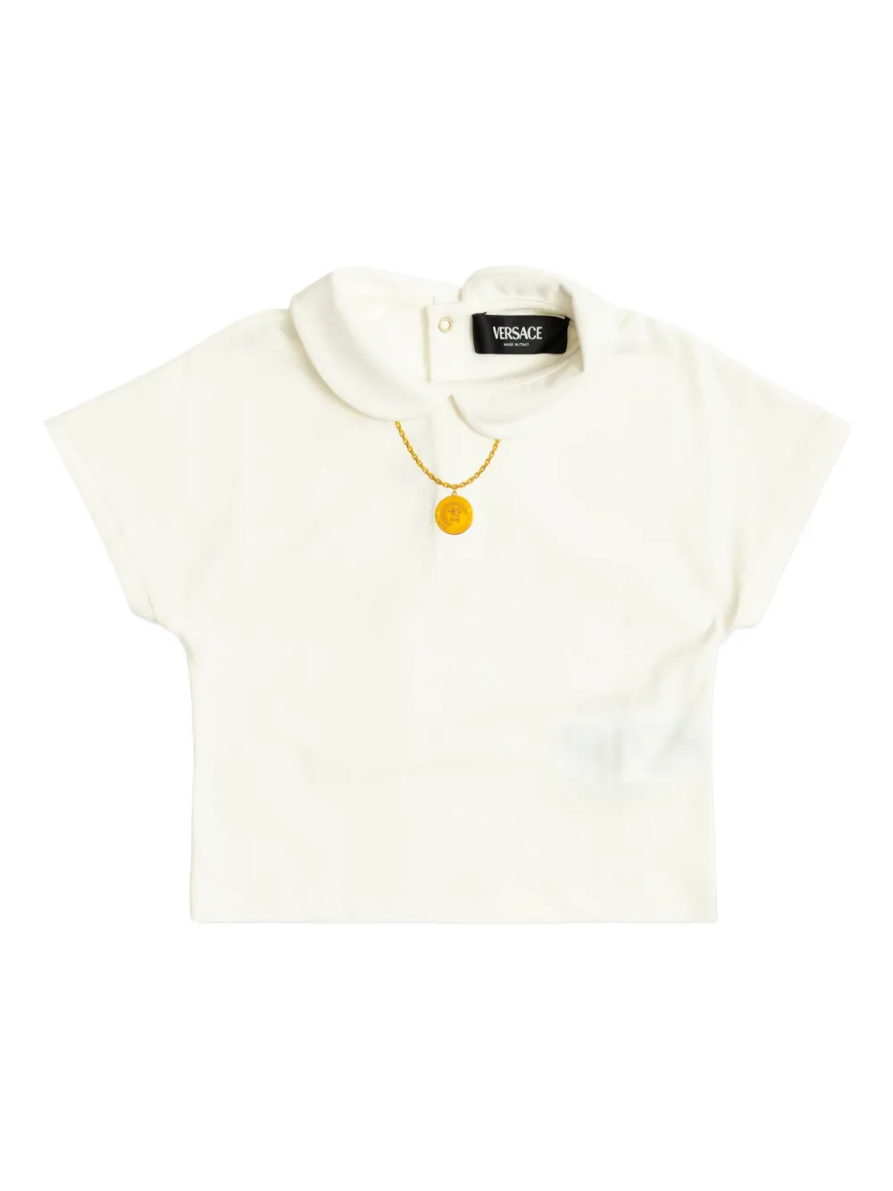 Versace Kids Top met Medusa-print Wit