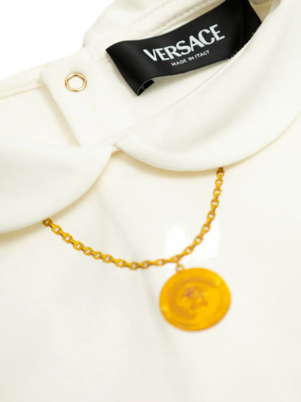 Versace Kids Top met Medusa-print Wit