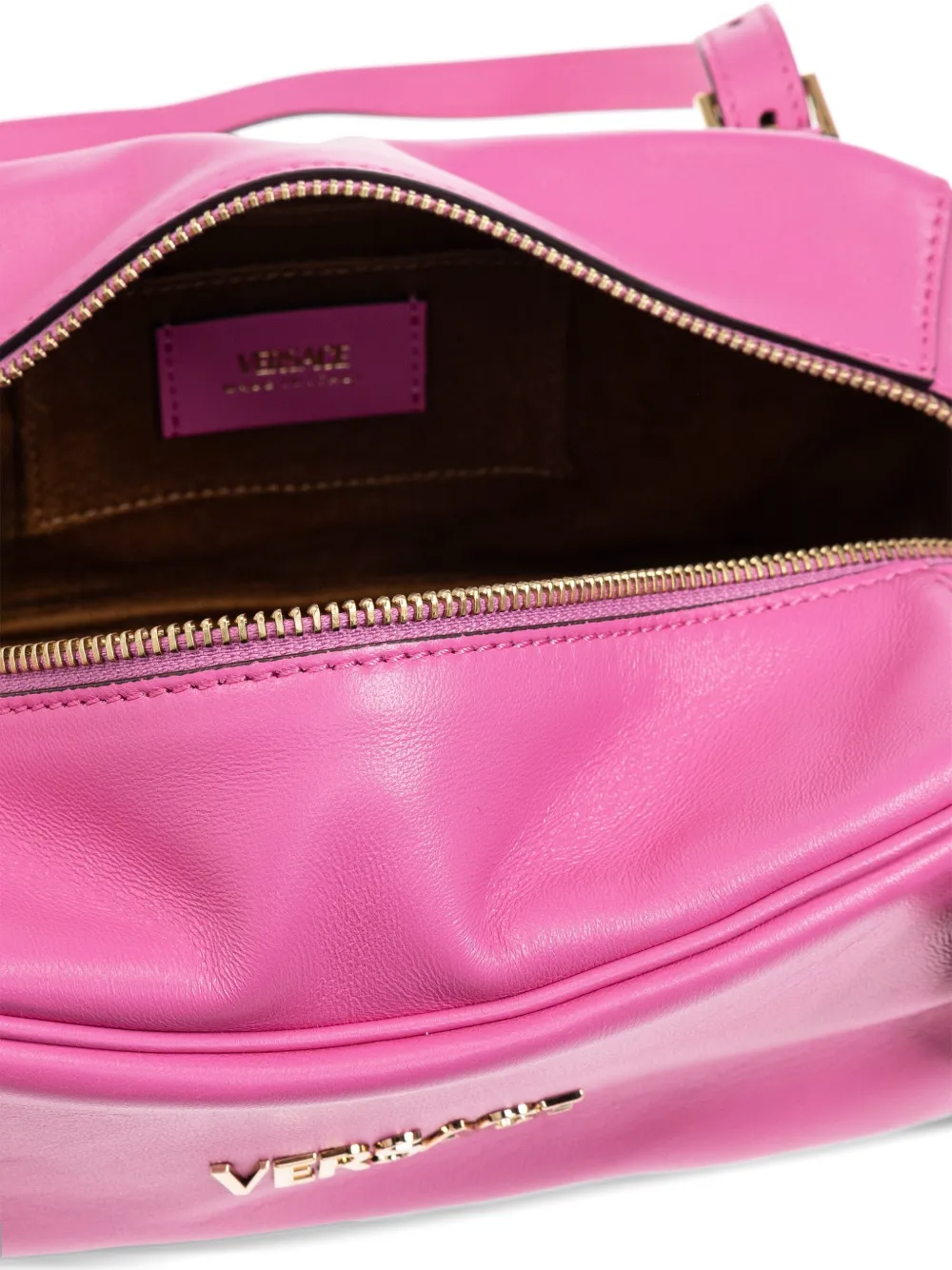 Versace Tag Bowling schoudertas Roze