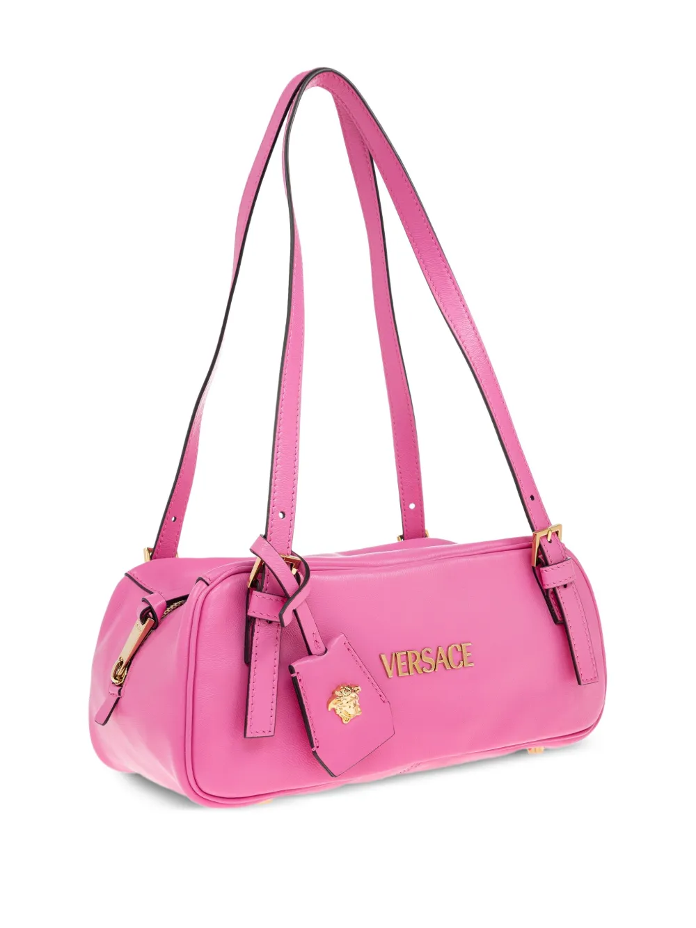 Versace Tag Bowling schoudertas Roze