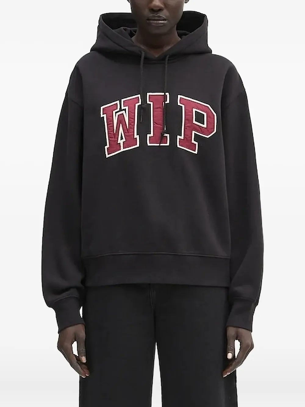 Carhartt WIP hoodie met logo-applicatie Zwart