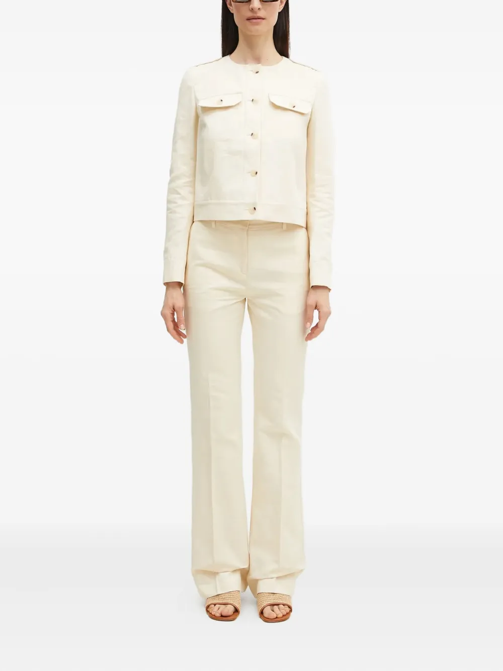 Kenzo cotton collarless jacket | Fitted Jackets | Image 2