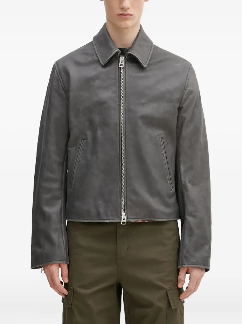 Kenzo leather jacket - Grigio