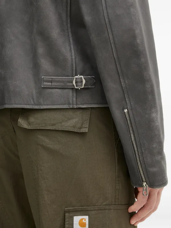 Kenzo レザージャケット | グレー | FARFETCH JP