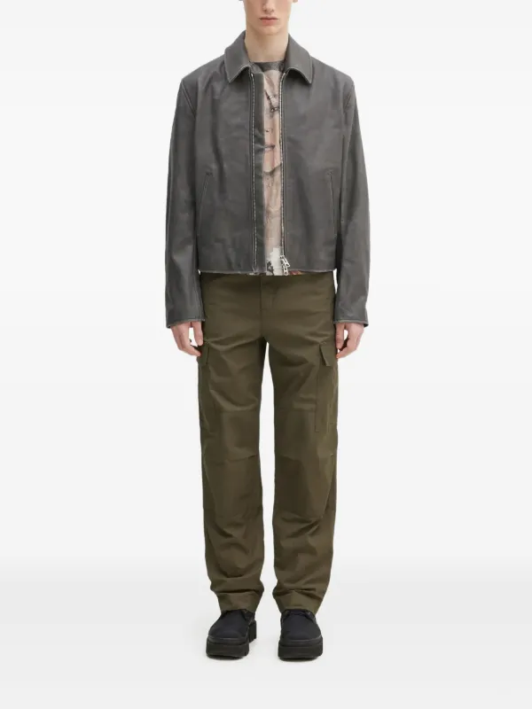 Kenzo レザージャケット | グレー | FARFETCH JP