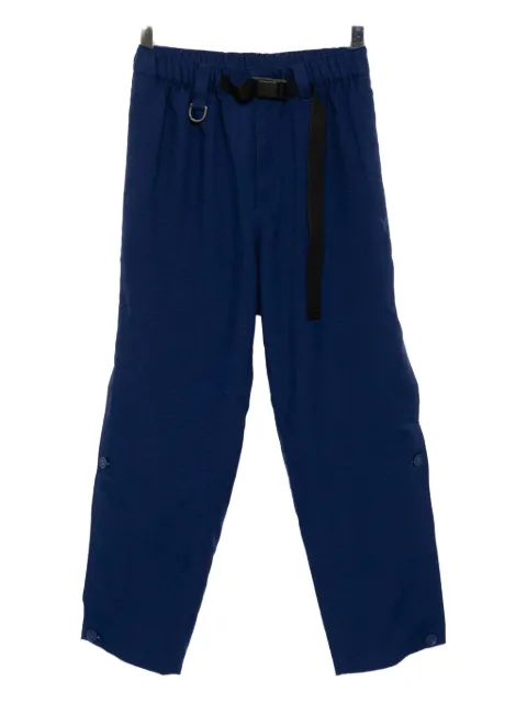 Y-3 pantalones rectos con cinturón