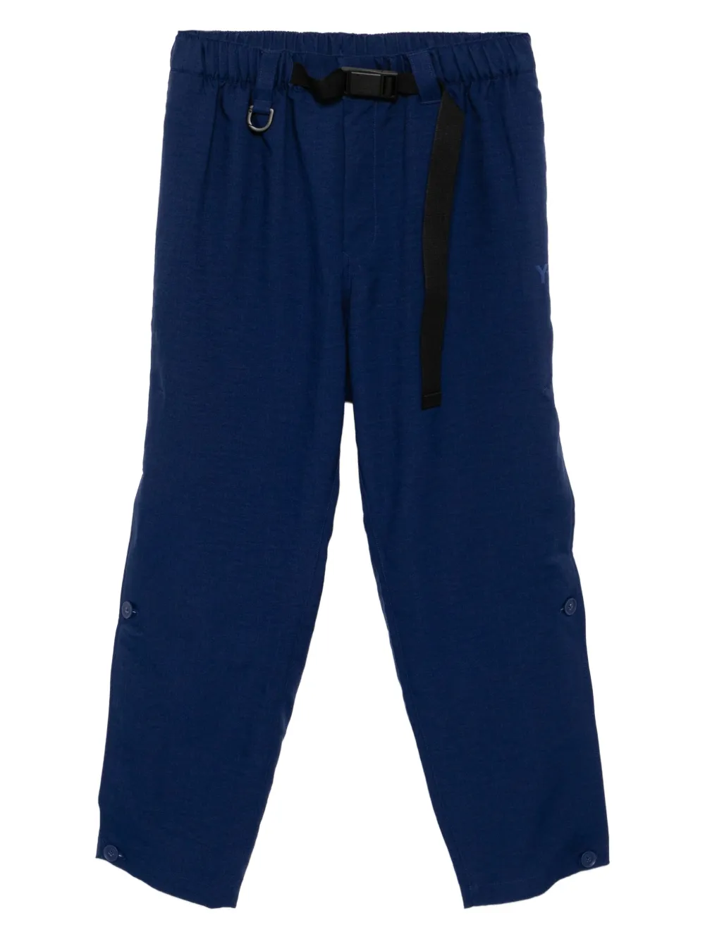 Y-3 belted straight-leg trousers | Blue | Image 1