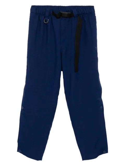 Y-3 belted straight-leg trousers