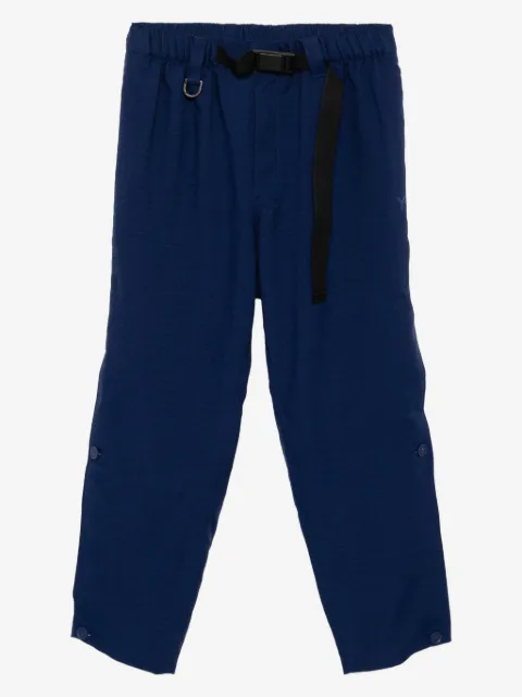 Y-3 belted straight-leg trousers