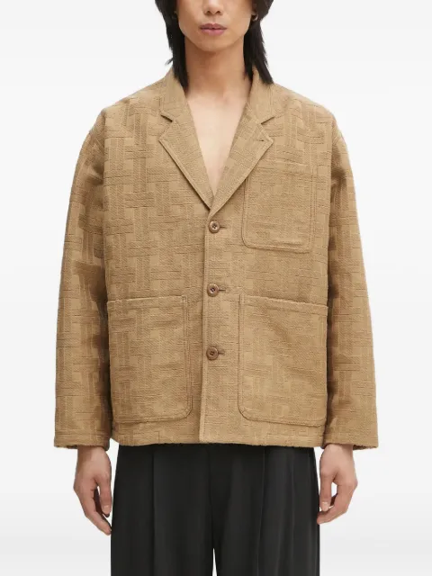 Kenzo patterned-weave workwear jacket