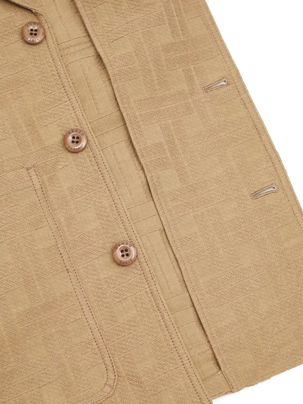 Kenzo Cargo jack met patroon Beige