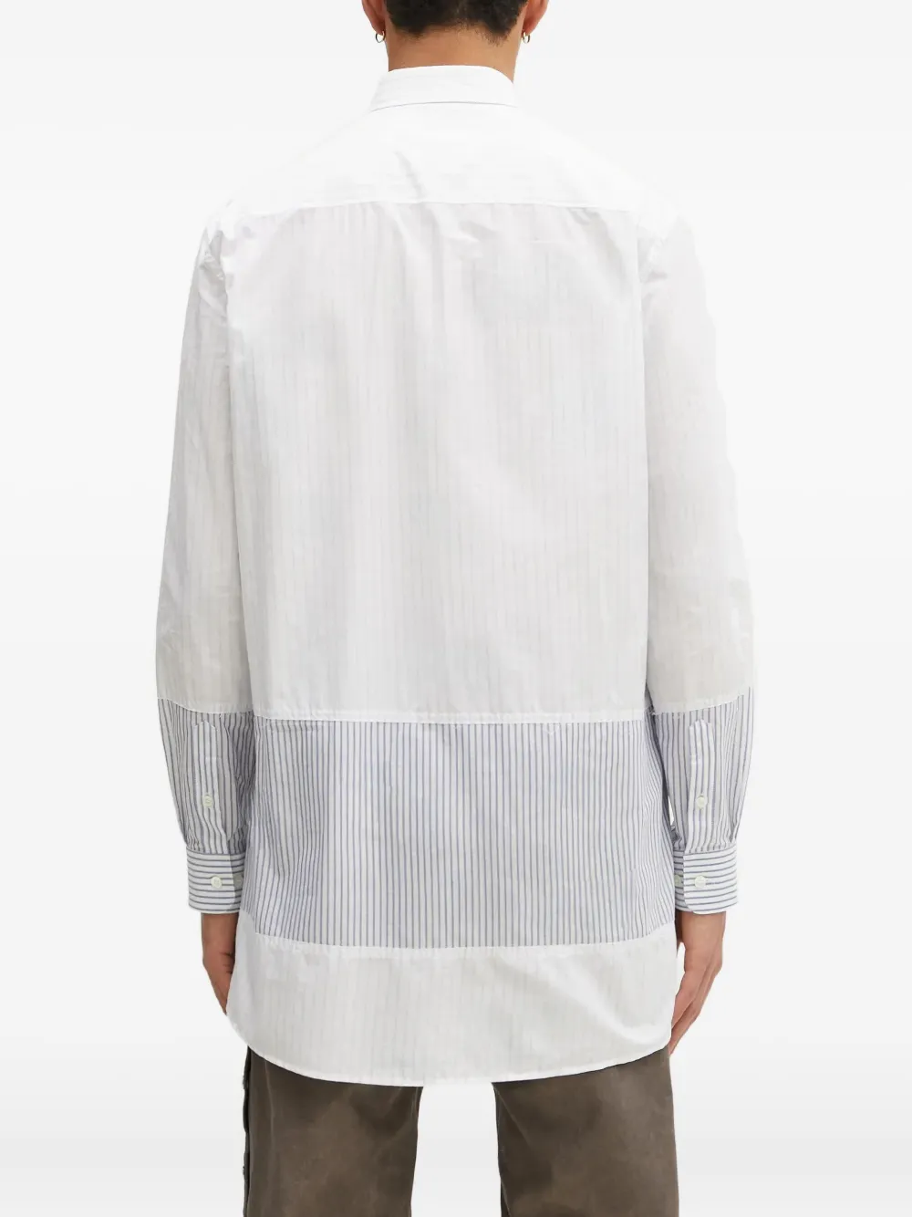 MM6 Maison Margiela Overhemd met krijtstreep Wit