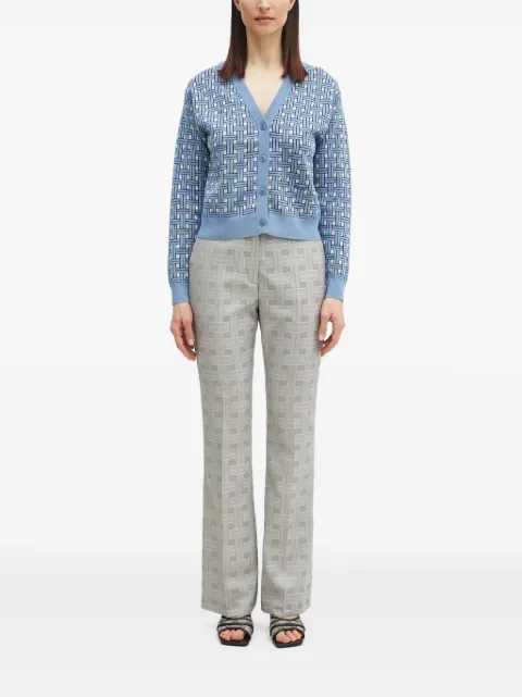 Kenzo Weave flared trousers