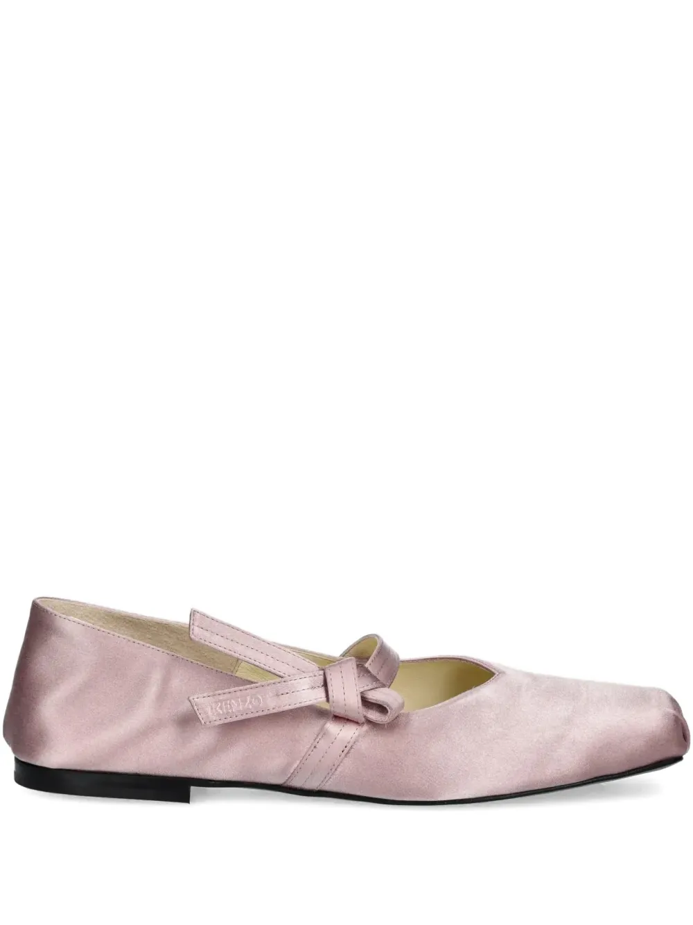 Kenzo Leather Ballet Flats In Pink