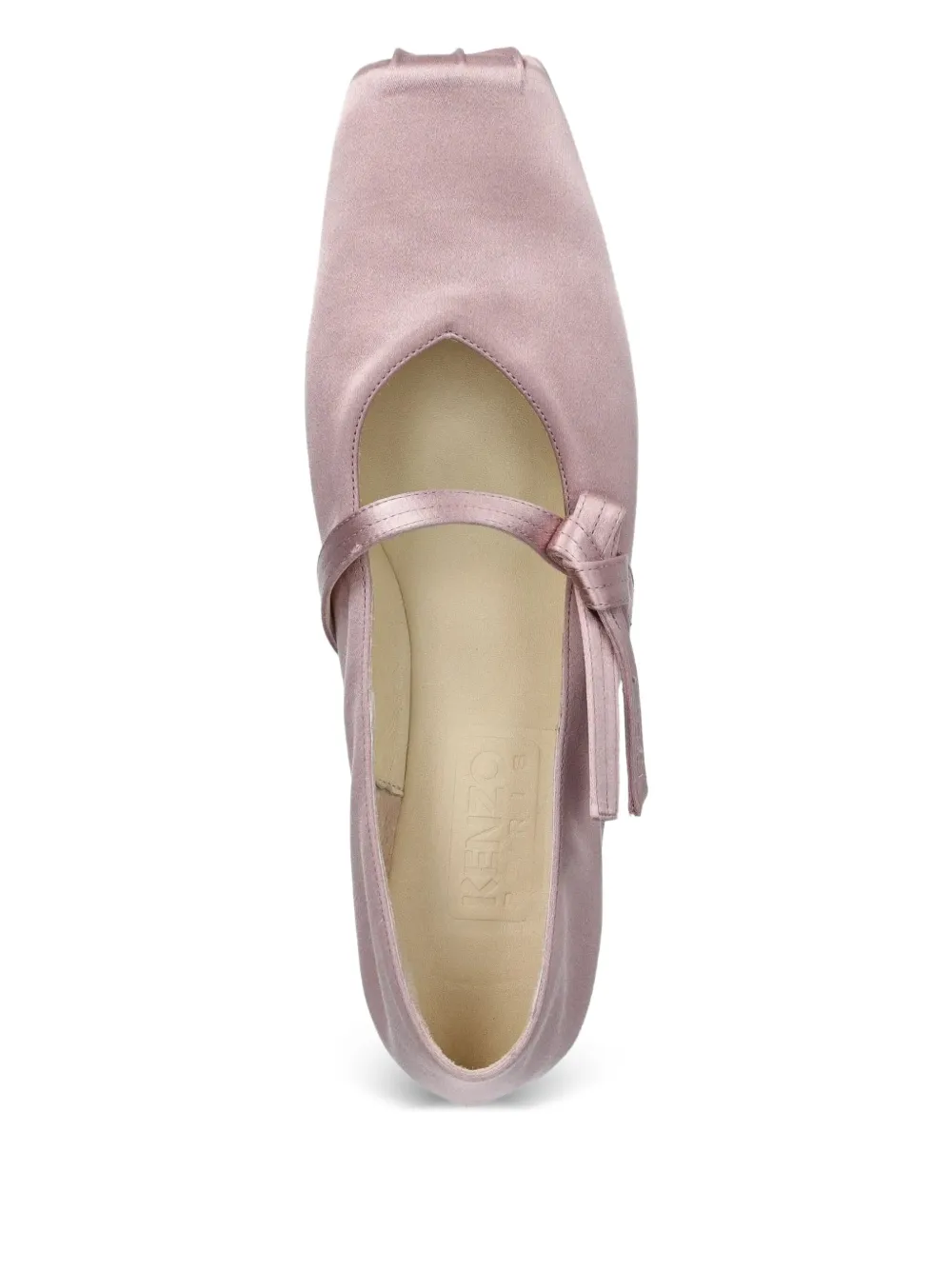 Kenzo Leren ballerina's Roze